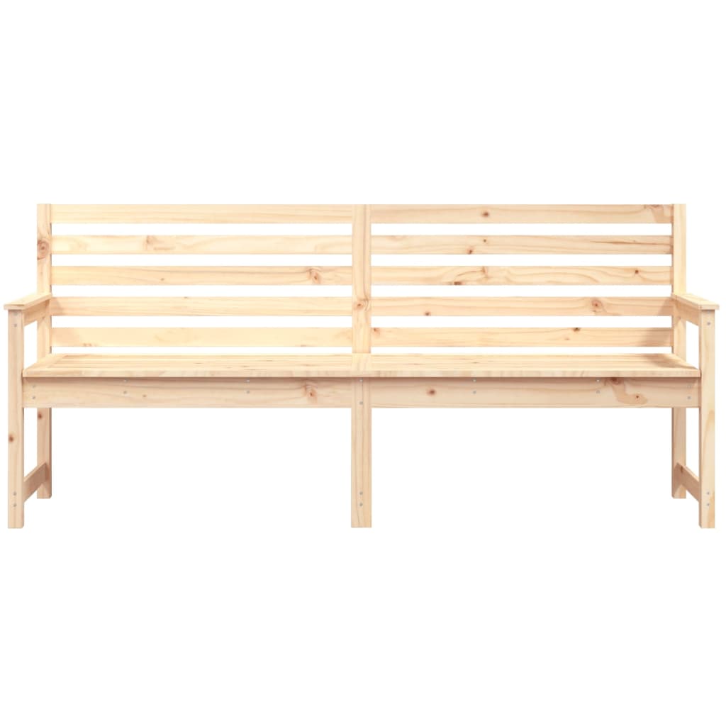 vidaXL Garden Bench 203.5x48x91.5 cm Solid Wood Pine 4