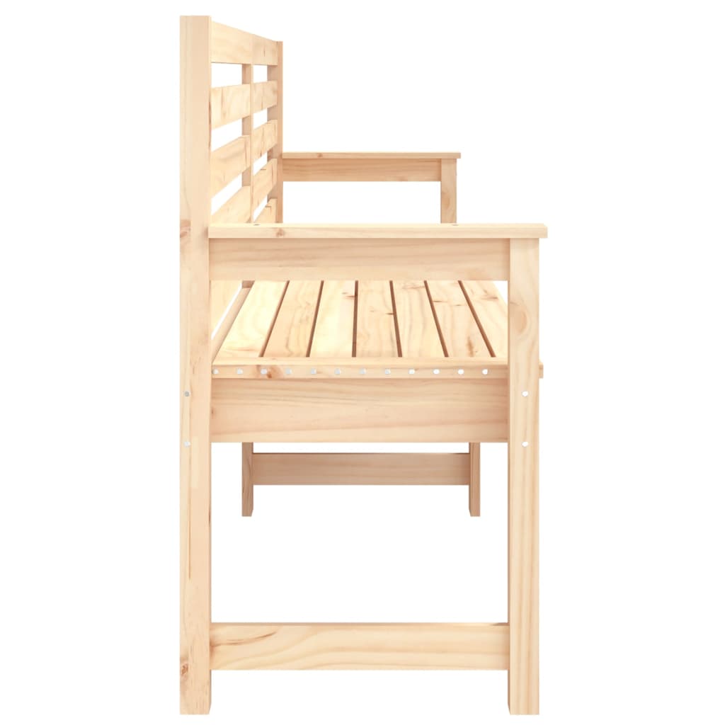 vidaXL Garden Bench 203.5x48x91.5 cm Solid Wood Pine 5