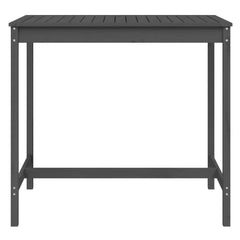 vidaXL Garden Table Grey 121x82.5x110 cm Solid Wood Pine 4