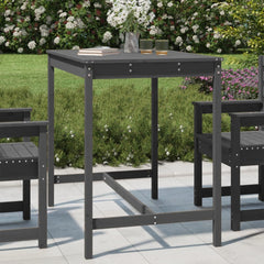 vidaXL Garden Table Grey 121x82.5x110 cm Solid Wood Pine 1