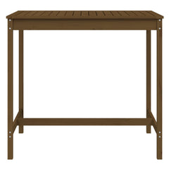 vidaXL Garden Table Honey Brown 121x82.5x110 cm Solid Wood Pine 4