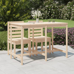 vidaXL Garden Table 159.5x82.5x110 cm Solid Wood Pine 1