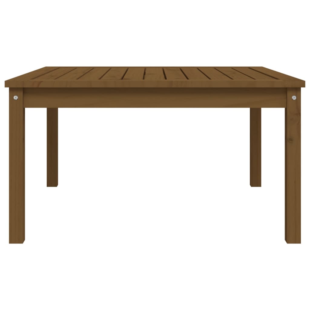 vidaXL Garden Table Honey Brown 82.5x82.5x45 cm Solid Wood Pine 5