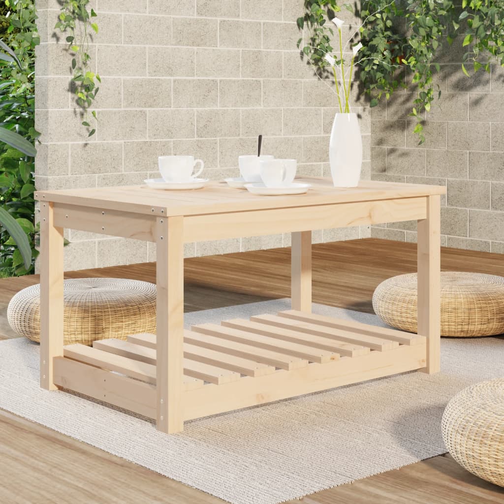 vidaXL Garden Table 82.5x50.5x45 cm Solid Wood Pine 3