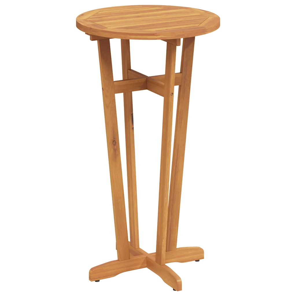vidaXL Garden Bar Table Ø60x105 cm Solid Wood Acacia 2