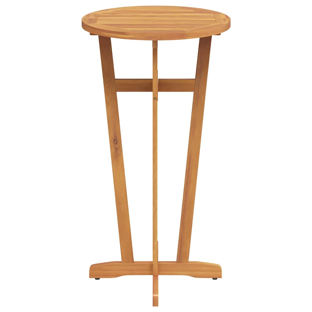 vidaXL Garden Bar Table Ø60x105 cm Solid Wood Acacia 4