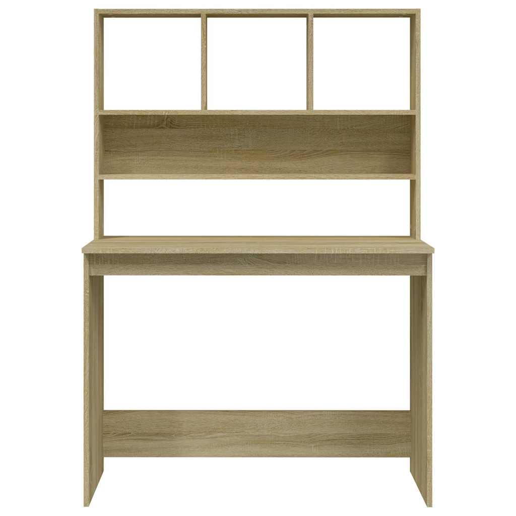 vidaXL Desk | Sonoma oak | Engineered wood | 102x45x148 cm | Desk | Rectangular 5