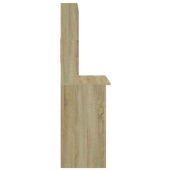 vidaXL Desk | Sonoma oak | Engineered wood | 102x45x148 cm | Desk | Rectangular 6