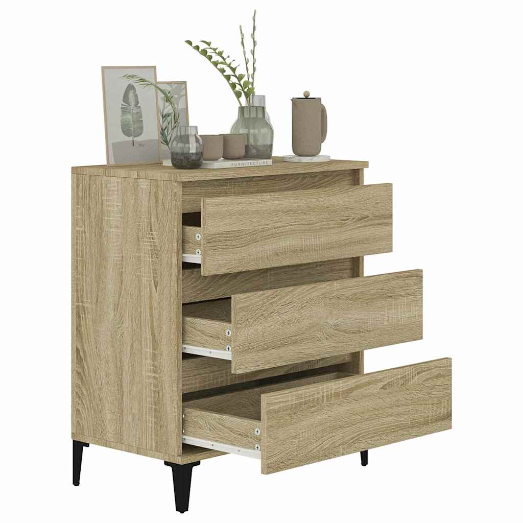 vidaXL Sideboard | Sonoma Oak | Engineered wood, metal | Medium | Sideboard 4