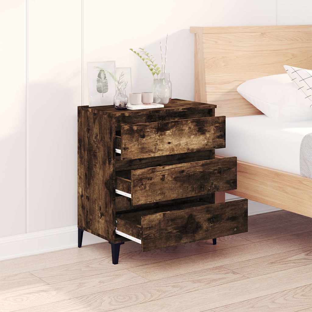 vidaXL Sideboard | Smoked Oak | Engineered wood, metal | 60 x 35 x 70 cm 3