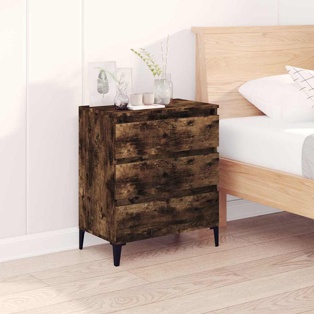 vidaXL Sideboard | Smoked Oak | Engineered wood, metal | 60 x 35 x 70 cm 1