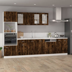 vidaXL Hanging Cabinet Lyon Smoked Oak 39.5x31x60 cm Engineered Wood 3