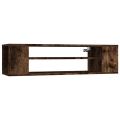 vidaXL Hanging TV Cabinet Smoked Oak 100x30x26.5 cm Engineered Wood 2