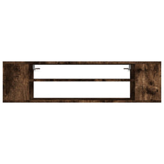 vidaXL Hanging TV Cabinet Smoked Oak 100x30x26.5 cm Engineered Wood 4