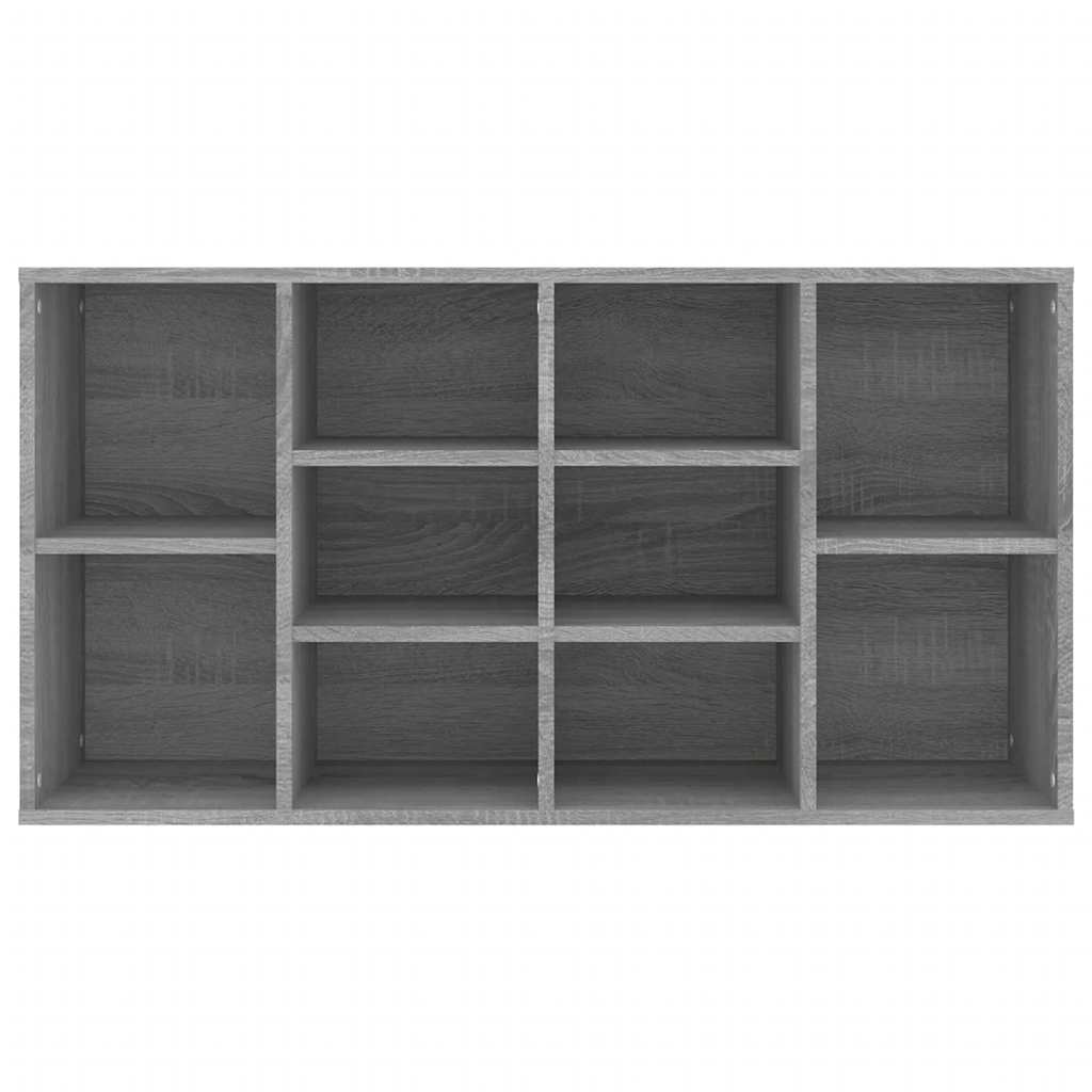 vidaXL Shoe Bench Grey Sonoma 103x30x55 cm Engineered Wood 5