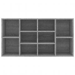 vidaXL Shoe Bench Grey Sonoma 103x30x55 cm Engineered Wood 5