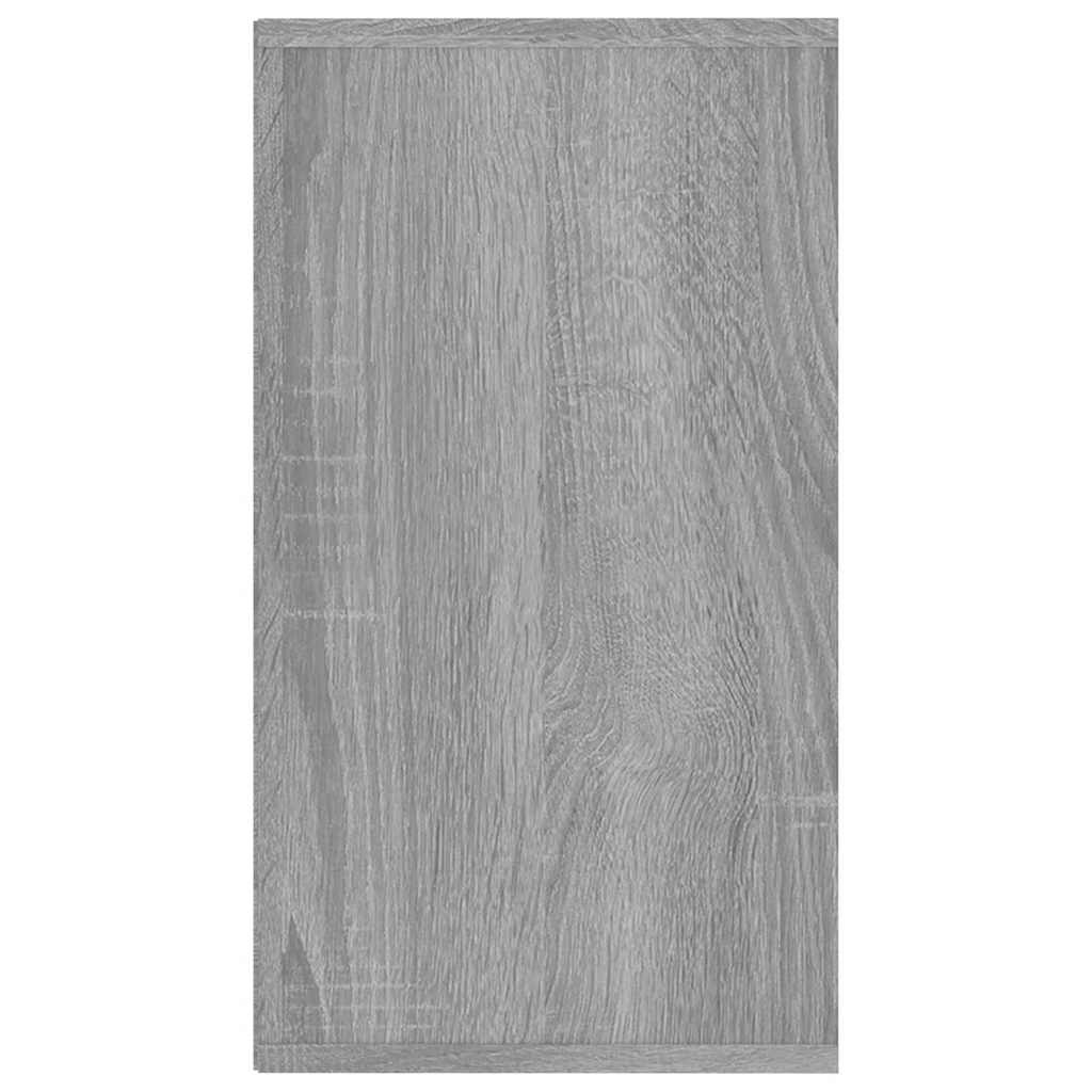 vidaXL Shoe Bench Grey Sonoma 103x30x55 cm Engineered Wood 6