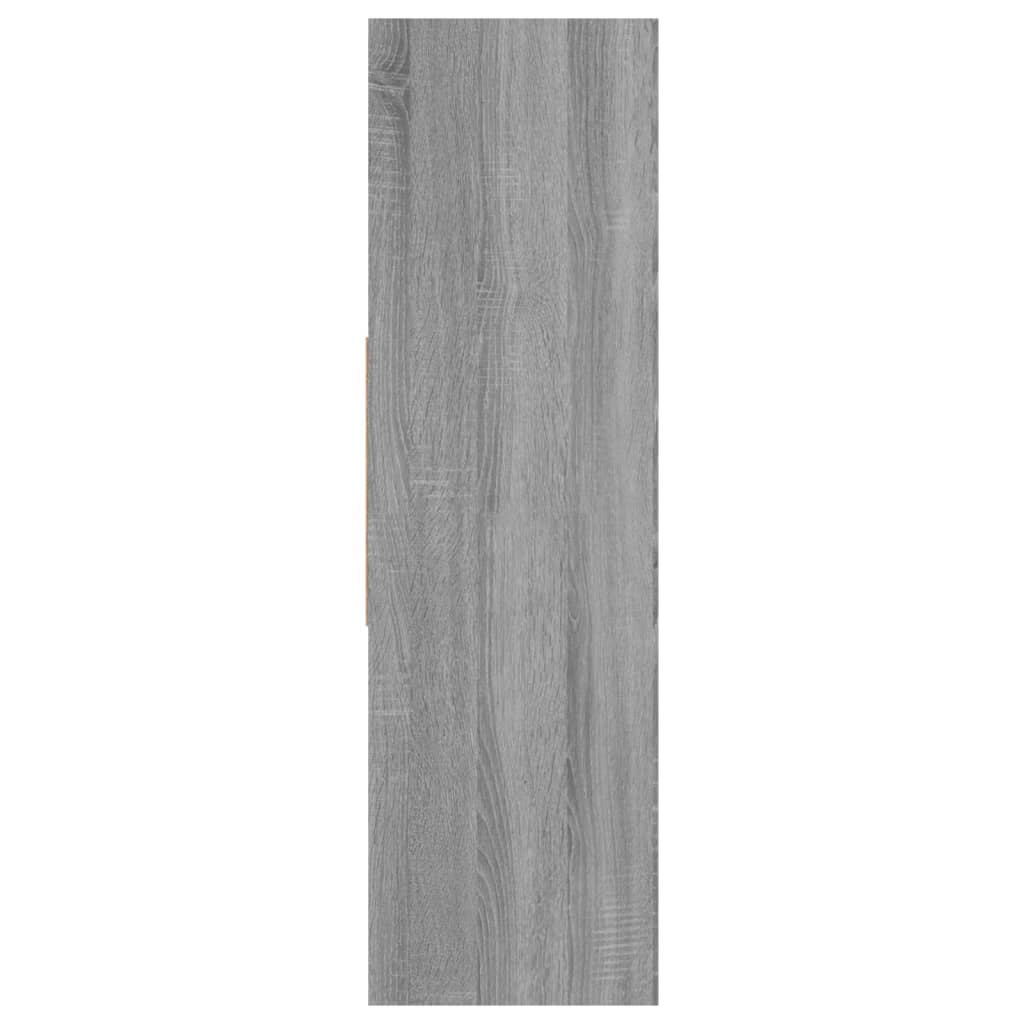 vidaXL Book Cabinet Grey Sonoma 97.5x29.5x100 cm Engineered Wood 5