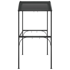 vidaXL BBQ Gazebo with Side Shelves Anthracite 220x115x230 cm Steel 4