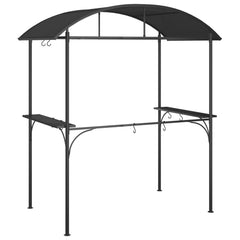 vidaXL BBQ Gazebo with Side Shelves Anthracite 220x115x230 cm Steel 5