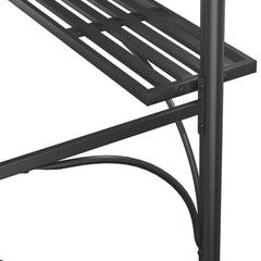 vidaXL BBQ Gazebo with Side Shelves Anthracite 220x115x230 cm Steel 6