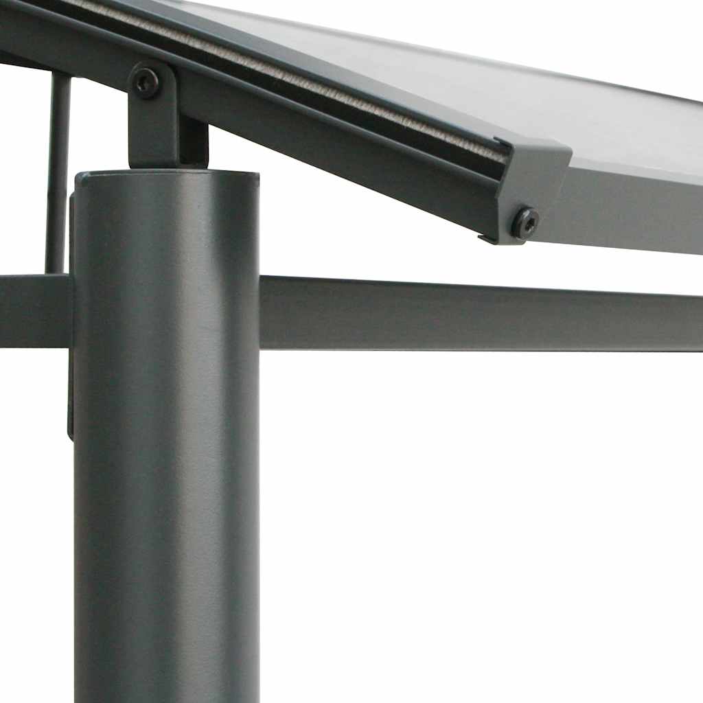 vidaXL BBQ Gazebo with Side Shelves Anthracite 210x114x230 cm Steel 6