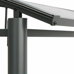 vidaXL BBQ Gazebo with Side Shelves Anthracite 210x114x230 cm Steel 6