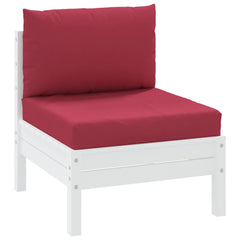 vidaXL Pallet Cushions 2 pcs Wine Red Oxford Fabric 3