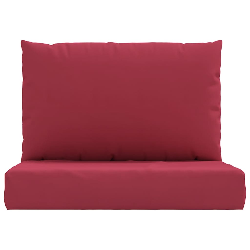 vidaXL Pallet Cushions 2 pcs Wine Red Oxford Fabric 4