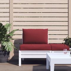 vidaXL Pallet Cushions 2 pcs Wine Red Oxford Fabric 1