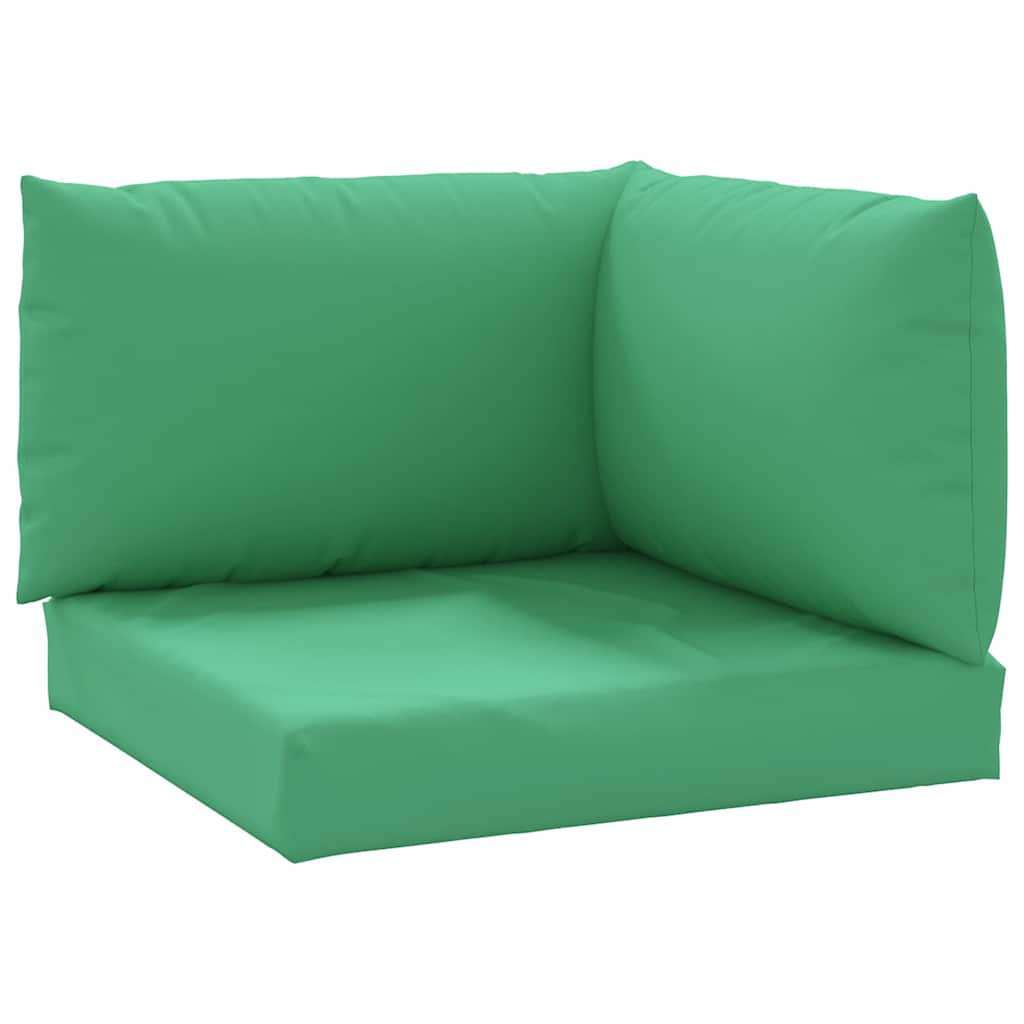 vidaXL Pallet Cushions 3 pcs Green Oxford Fabric 2