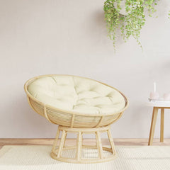 vidaXL Round Cushion Cream Ø 100 x11 cm Oxford Fabric 1