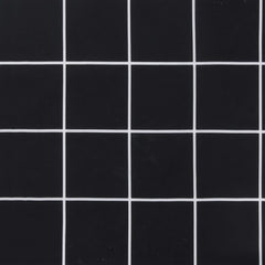 vidaXL Round Cushion Black Check Pattern Ø 100 x11 cm Oxford Fabric 6