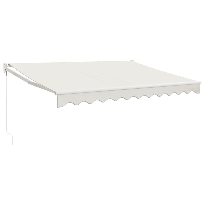 Retractable Awning Cream 3x2.5 m Fabric and Aluminium