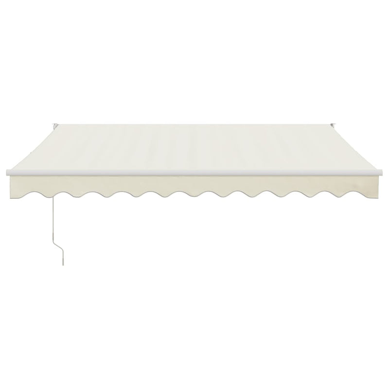 Retractable Awning Cream 3x2.5 m Fabric and Aluminium