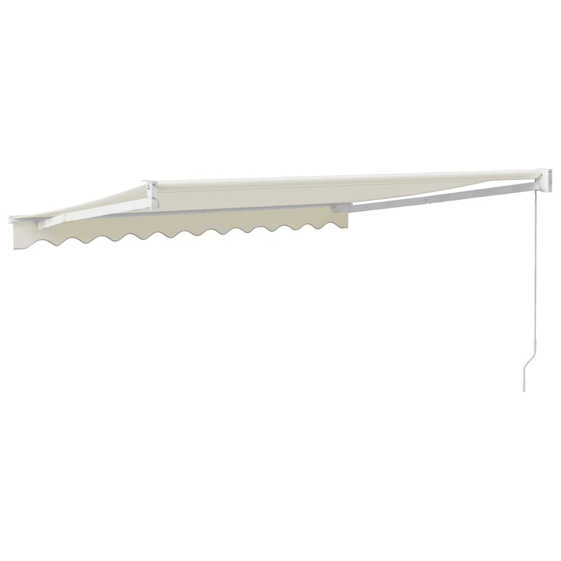 Retractable Awning Cream 3x2.5 m Fabric and Aluminium