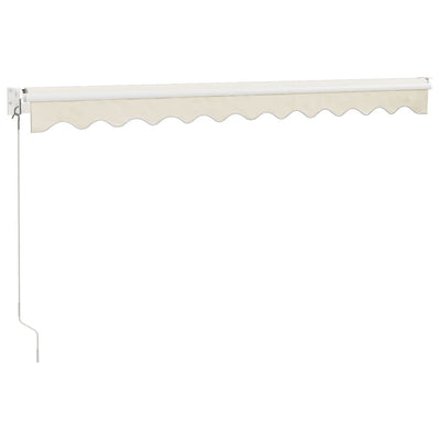 Retractable Awning Cream 3x2.5 m Fabric and Aluminium