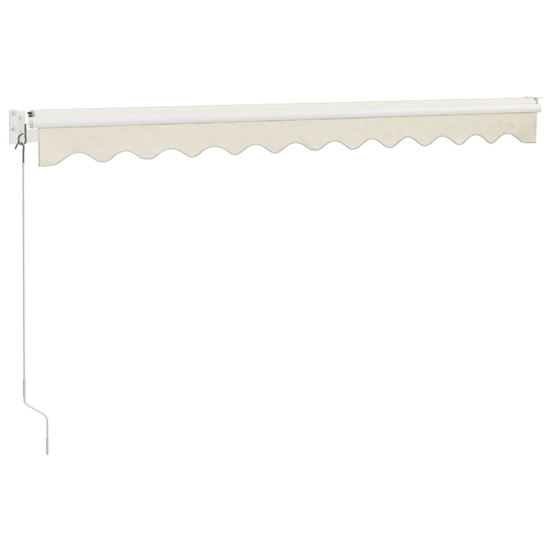 Retractable Awning Cream 3x2.5 m Fabric and Aluminium