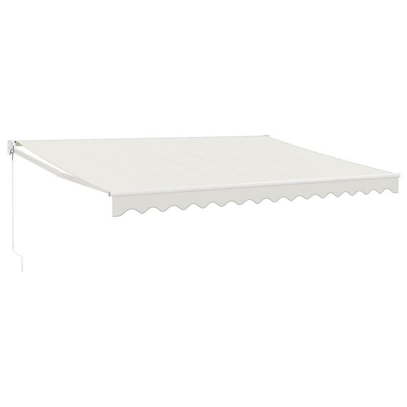 Retractable Awning Cream 4x3 m Fabric and Aluminium