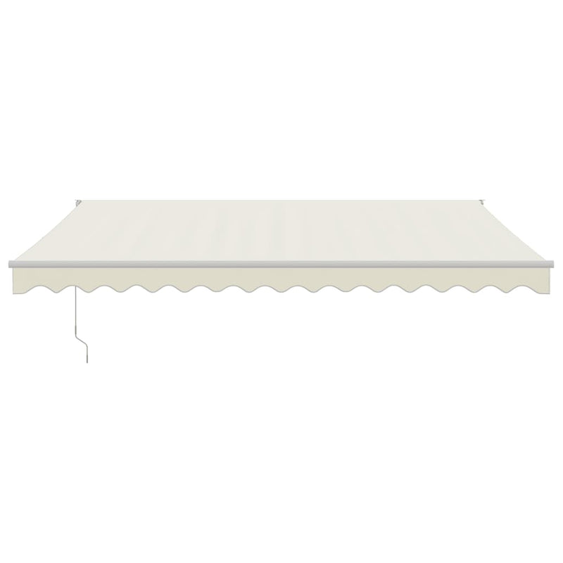 Retractable Awning Cream 4x3 m Fabric and Aluminium