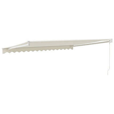 Retractable Awning Cream 4x3 m Fabric and Aluminium