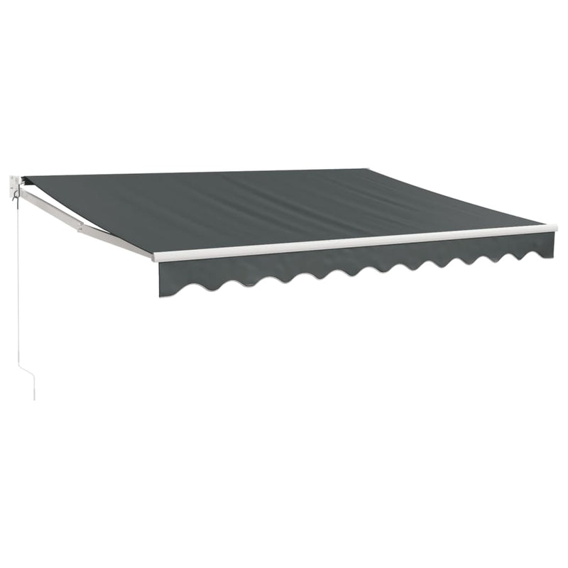 Retractable Awning Anthracite 3x2.5 m Fabric and Aluminium