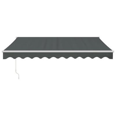 Retractable Awning Anthracite 3x2.5 m Fabric and Aluminium