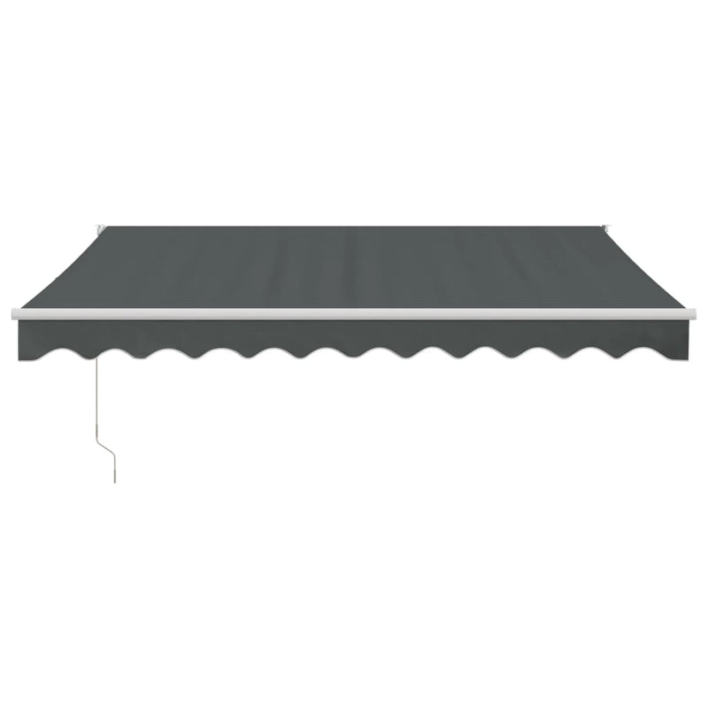 Retractable Awning Anthracite 3x2.5 m Fabric and Aluminium