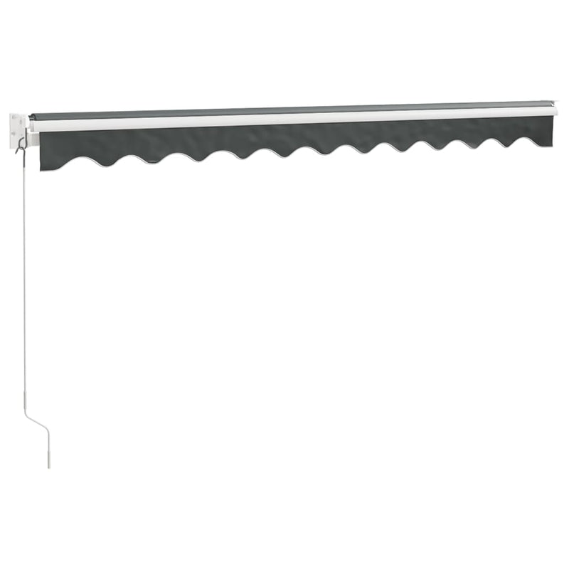 Retractable Awning Anthracite 3x2.5 m Fabric and Aluminium