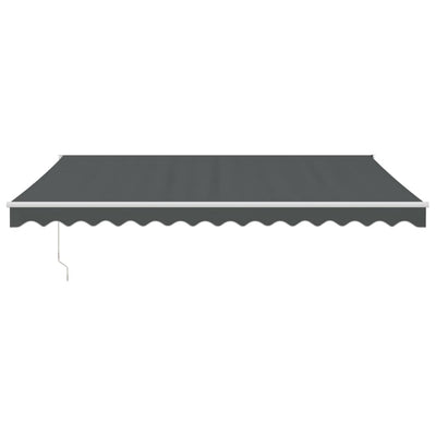 Retractable Awning Anthracite 4x3 m Fabric and Aluminium