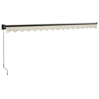 Retractable Awning Cream 4x3 m Fabric and Aluminium