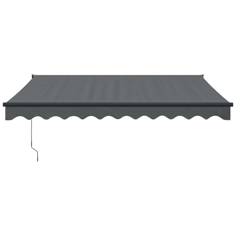 Retractable Awning Anthracite 3x2.5 m Fabric and Aluminium