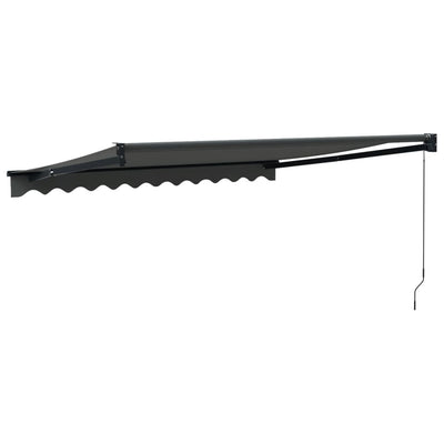 Retractable Awning Anthracite 3x2.5 m Fabric and Aluminium