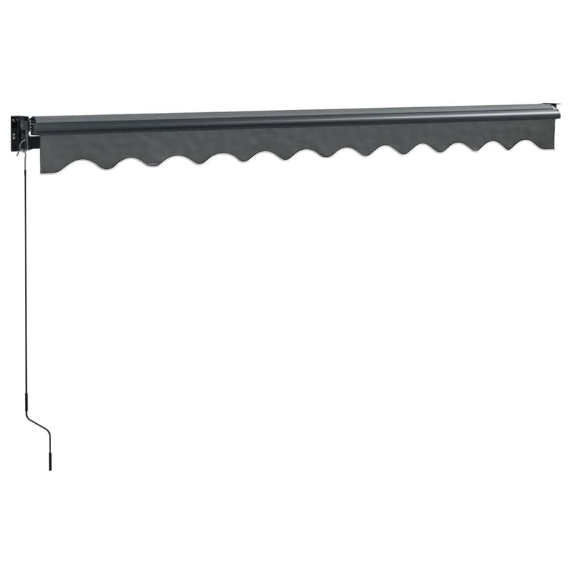 Retractable Awning Anthracite 3x2.5 m Fabric and Aluminium